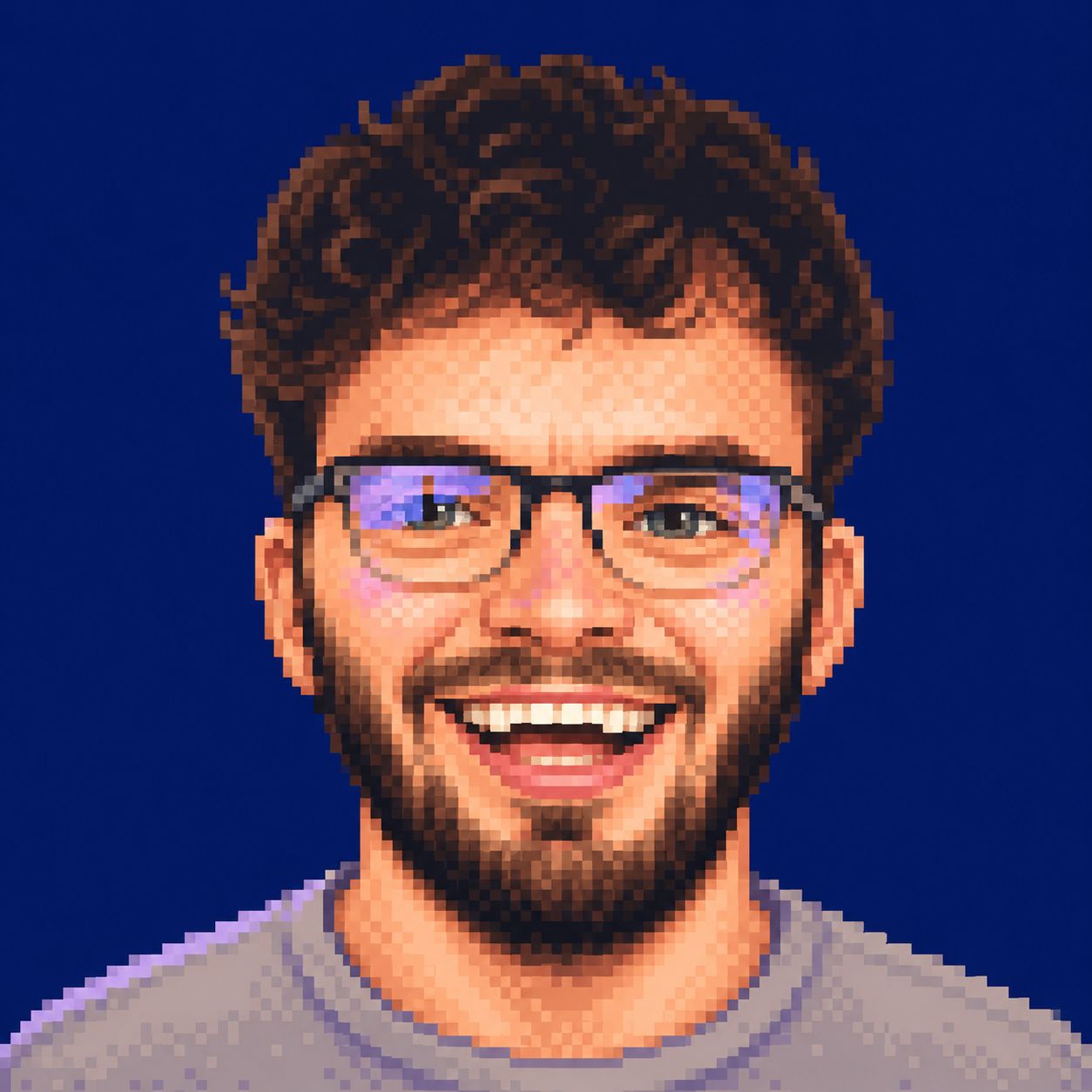 Neil Harris pixel portrait